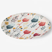 Niedliches Weinbecher Pappteller (Schrägansicht)