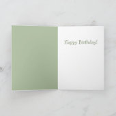 Niedliches Weiße Gänse Geburtstag Karte (Innenseite)