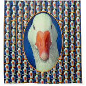 Niedliches Weiße Gänsegewächse Duschvorhang (Vorderseite)