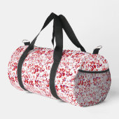 Niedliches, weißes Blumenmuster Duffle Bag (Rechte Ecke)