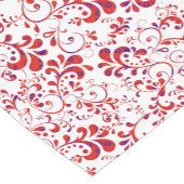 Niedliches, weißes Blumenmuster Kurzer Tischläufer (Ecke)