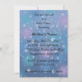 Niedliches Weißes Eule Winter Girl Snowflake Dusch Einladung (Rückseite)