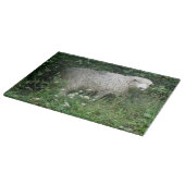 Niedliches weißes Faltenblatt Schneidebrett (Ecke)