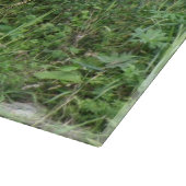 Niedliches weißes Faltenblatt Schneidebrett (Ecke)