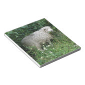 Niedliches weißes Faltenschaf - Notepad Notizblock (angewinkelt)