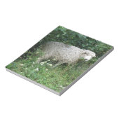 Niedliches weißes Faltenschaf - Notepad Notizblock (Rotiert)