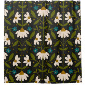 Niedliches weißes Farbmuster Duschvorhang (Vorderseite)