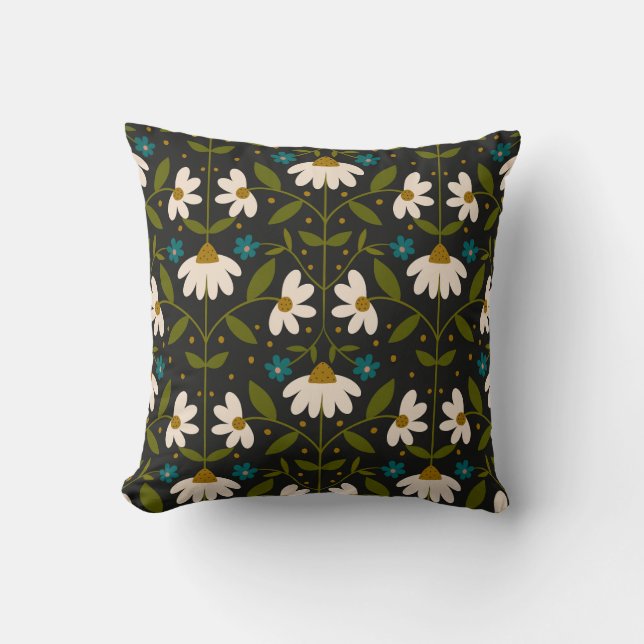 Niedliches weißes Farbmuster Kissen (Vorderseite)