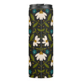 Niedliches weißes Farbmuster Thermosbecher (Rückseite)