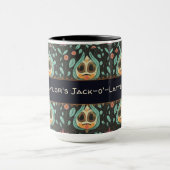 Niedliches weißes, florales Himmelskull Tasse (Zentrum)