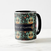 Niedliches weißes, florales Himmelskull Tasse (VorderseiteRechts)