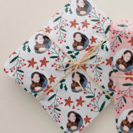 Niedliches weißes Foto Geschenkpapier