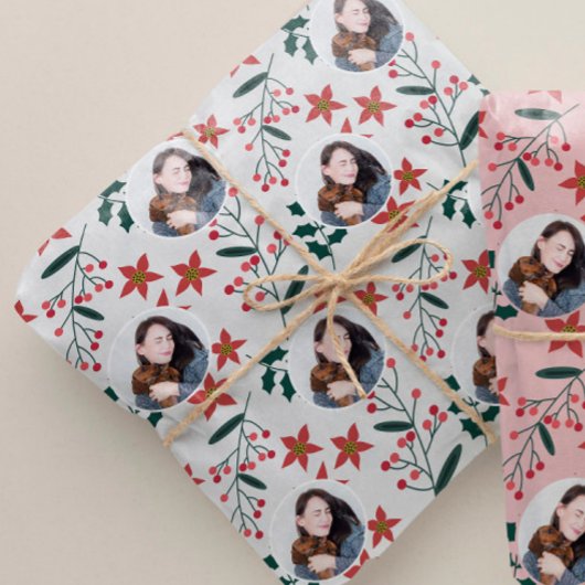 Niedliches weißes Foto Geschenkpapier