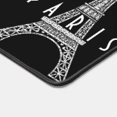 Niedliches weißes Frankreich - Eiffelturm Button Schreibtischunterlage (Ecke)