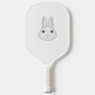 Niedliches weißes Gesicht Pickleball Schläger