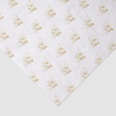 Niedliches Weißes Honigbienenpapier Seidenpapier (Ausschnitt)