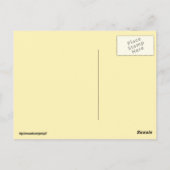 Niedliches Weißes Huhn/Weiße Röhre Postkarte (Rückseite)