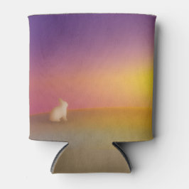 Niedliches Weißes Kaninchen auf Grassy Hill bei So Dosenkühler