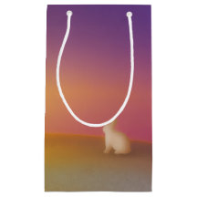 Niedliches Weißes Kaninchen auf Grassy Hill bei So