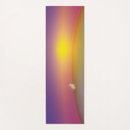 Niedliches Weißes Kaninchen auf Grassy Hill bei So Yogamatte