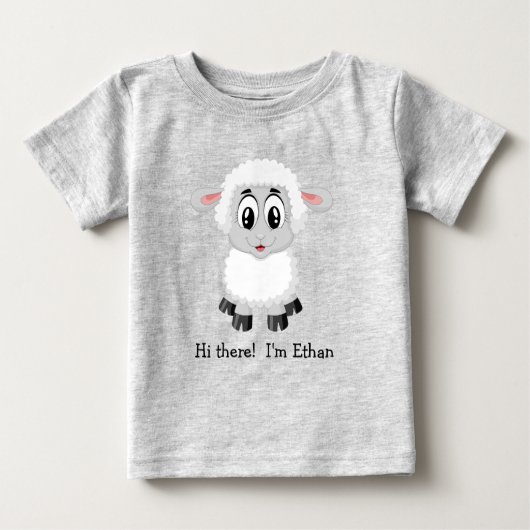 Niedliches weißes Lamm | Sheep Baby T - Shirt (Vorderseite)