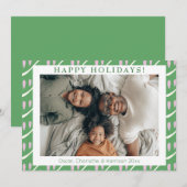 Niedliches weißes Lilac-Foto Feiertagskarte (Vorne/Hinten)