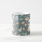 Niedliches weißes Muster Kaffeetasse (Mittel)