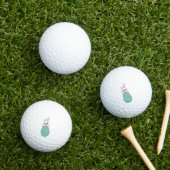 Niedliches Weißes Ostereier Golfball (Insitu Gras)