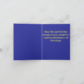 Niedliches weißes Poodle Geburtstag Karte (Innenseite)