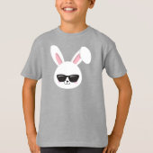 Niedliches, weißes, sonniges, sonniges Bunny mit S T-Shirt (Vorderseite)