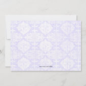 Niedliches weißes Spitze-Korsett-Wäsche-Brautparty Einladung (Rückseite)