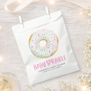 Niedliches weißes Watercolor-Krapfen-Baby Geschenktütchen