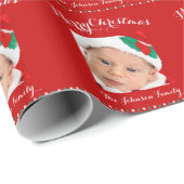 Niedliches Weißes Weißes Weihnachtsbuch Geschenkpapier (Rolleneckpunkt)