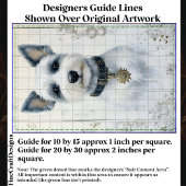 Niedliches weißes Westie-Hund-Welpenportrait CX1-D Seidenpapier