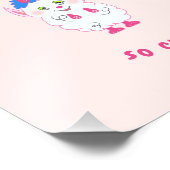 Niedliches Weißmonster Fotodruck (Ecke)