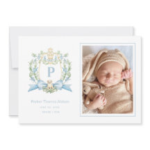 Niedliches Welpe Blue Ribbon-Wappen | Baby Jungen