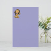 Niedliches Welpen-Hundebriefpapier Briefpapier (Stehend Vorderseite)