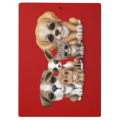 Niedliches Welpen-, Kätzchen-und Klemmbrett (Rückseite)