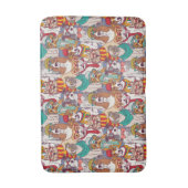 Niedliches Welpen-Mode-Muster Badematte (Vorderseite Vertikal)