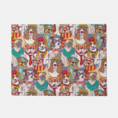 Niedliches Welpen-Mode-Muster Fußmatte (Vorderseite)