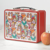 Niedliches Welpen-Mode-Muster Metall Brotdose (Beispiel)