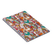 Niedliches Welpen-Mode-Muster Notizblock (Rechte Seite)