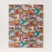 Niedliches Welpen-Mode-Muster Puzzle (Vertikal)