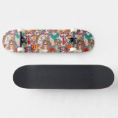 Niedliches Welpen-Mode-Muster Skateboard (Horizontal)