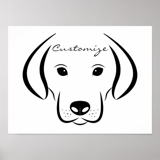 Niedliches Welpengesicht Thunder_Cove Poster (Vorne)