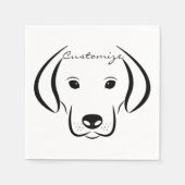 Niedliches Welpengesicht Thunder_Cove Serviette (Vorderseite)