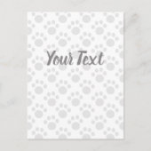 Niedliches Welpenmuster Feiertagspostkarte (Vorderseite)