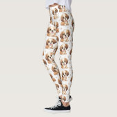 Niedliches Welpenmuster Leggings (Links)