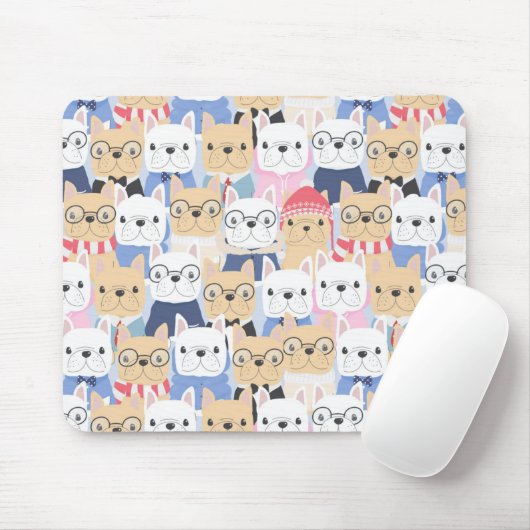 Niedliches Welpenmuster Mousepad (Mit Mouse)