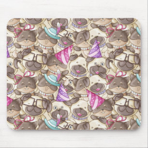 Niedliches Welpenmuster Mousepad
